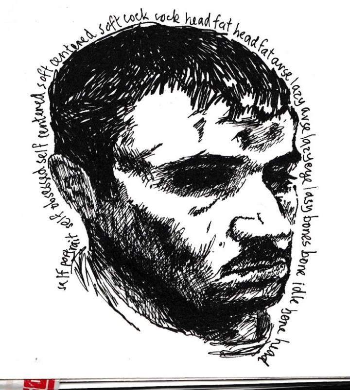 Self portrait of self hate