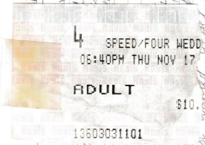 Speed cinema tickets